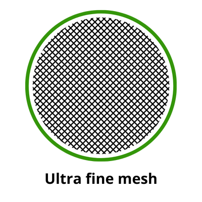 Icon depicting ultra-fine mesh netting for pest control.
